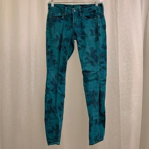 Lucky Brand Charlie Legend Skinny Jeans Turquoise